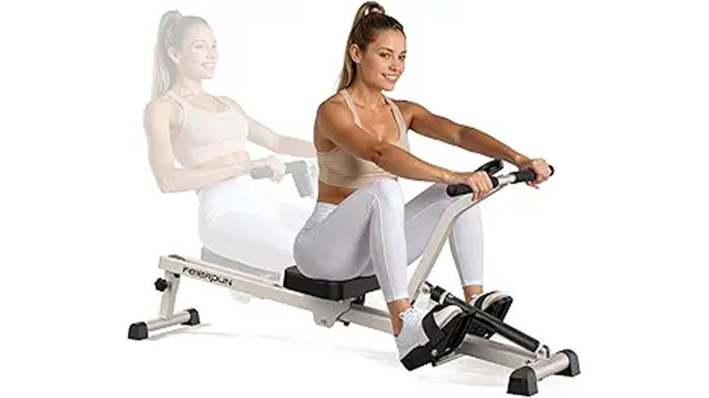adjustable home hydraulic rowing