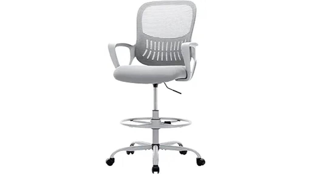 adjustable lumbar drafting chair