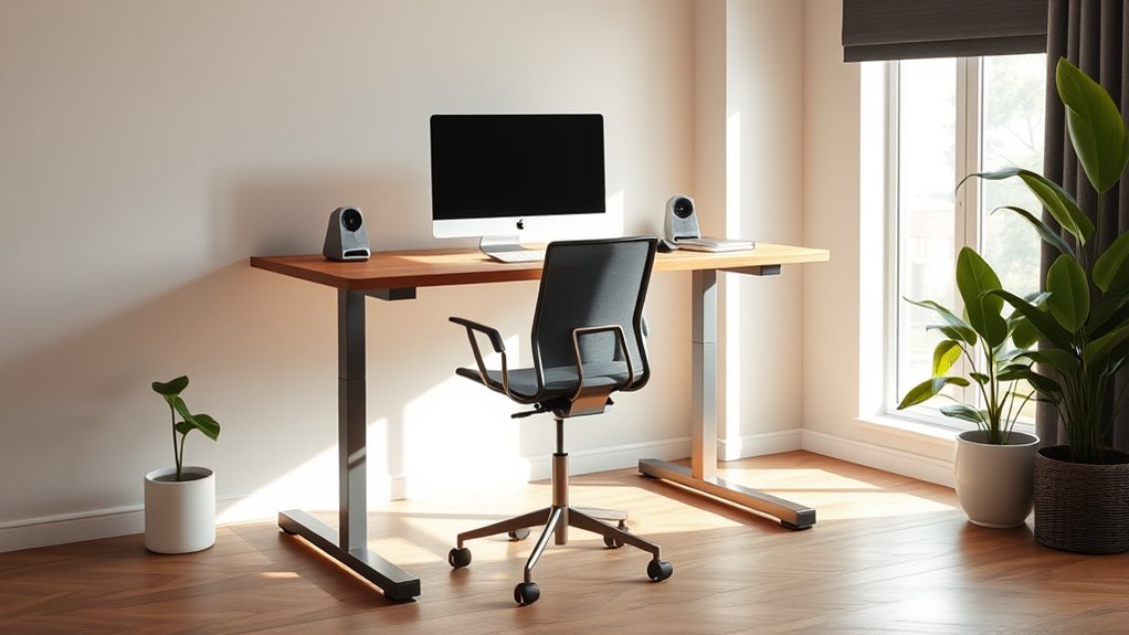 adjustable stable spacious desk