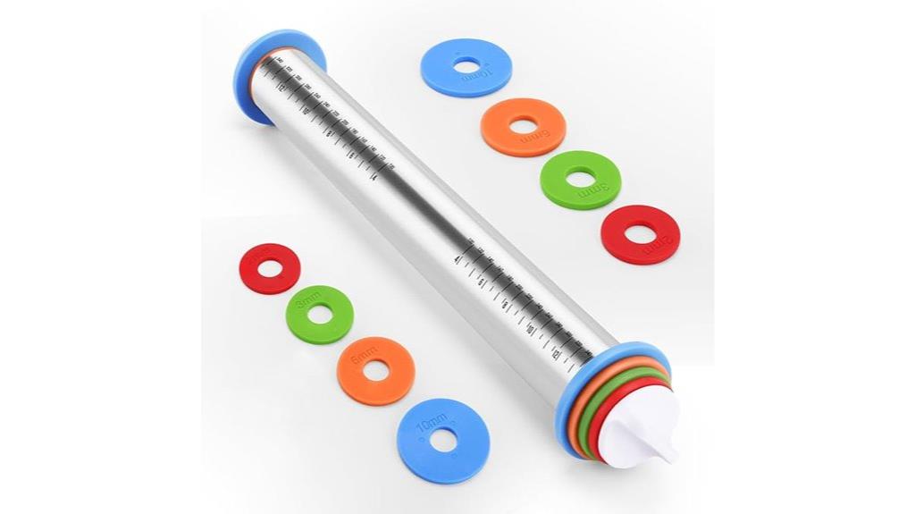 adjustable thickness baking roller