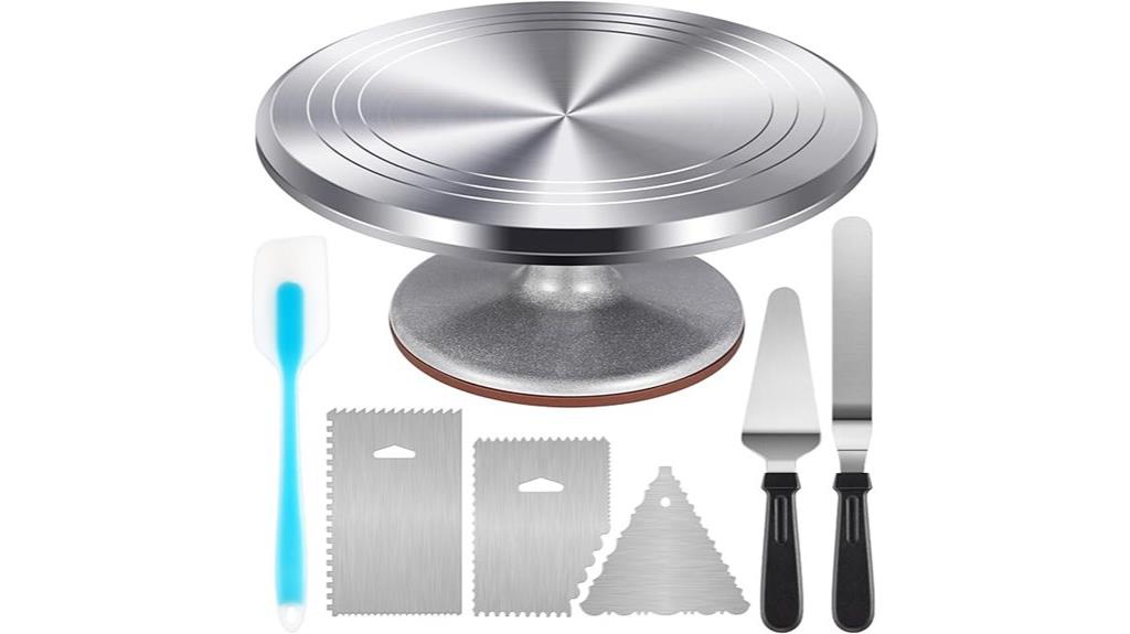 aluminum cake decorating turntable