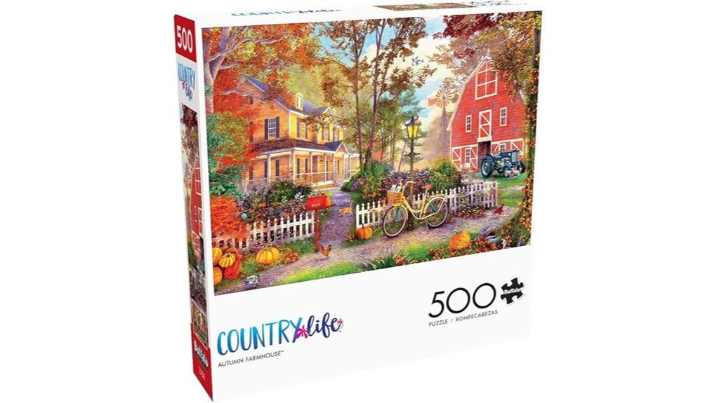 autumn farmhouse jigsaw puzzle