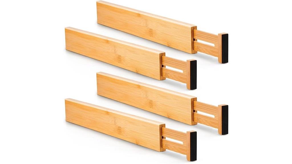 bamboo drawer divider sets