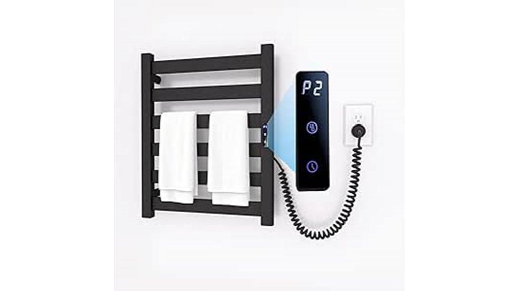 bathroom towel warmer with timer