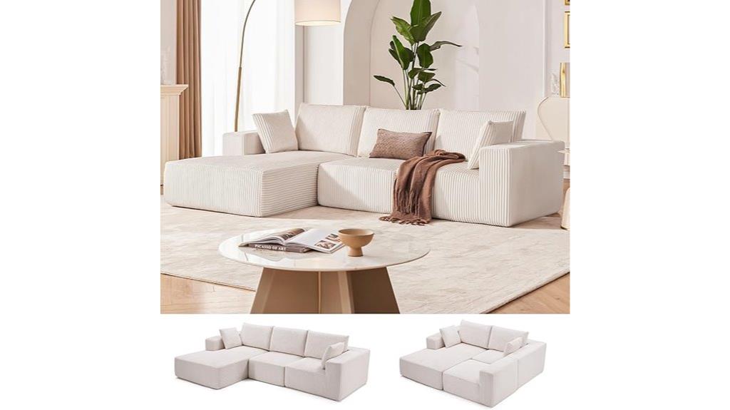 beige modular sofa sectional
