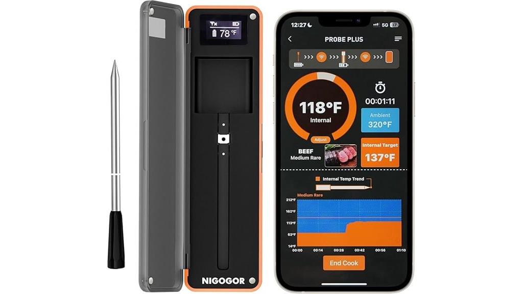 bluetooth meat thermometer app