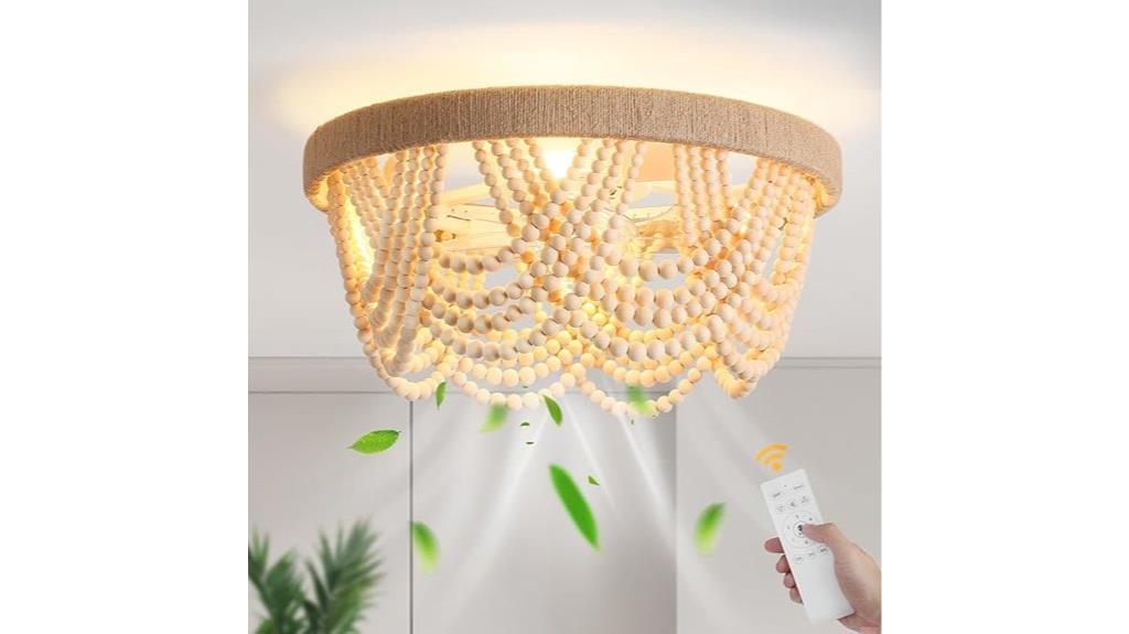 boho ceiling fan light