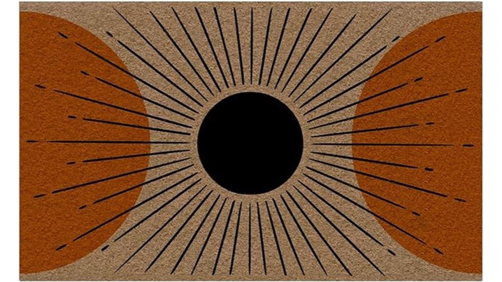 boho coco coir mat