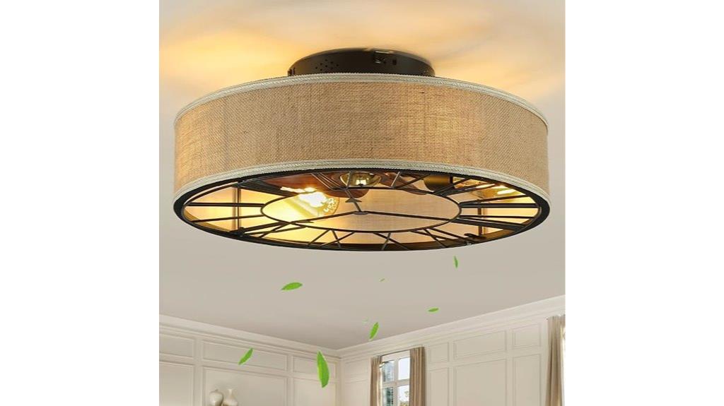 boho flush mount ceiling fan