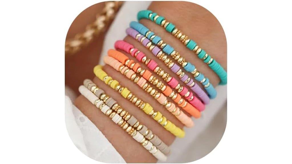 boho friendship bracelet set
