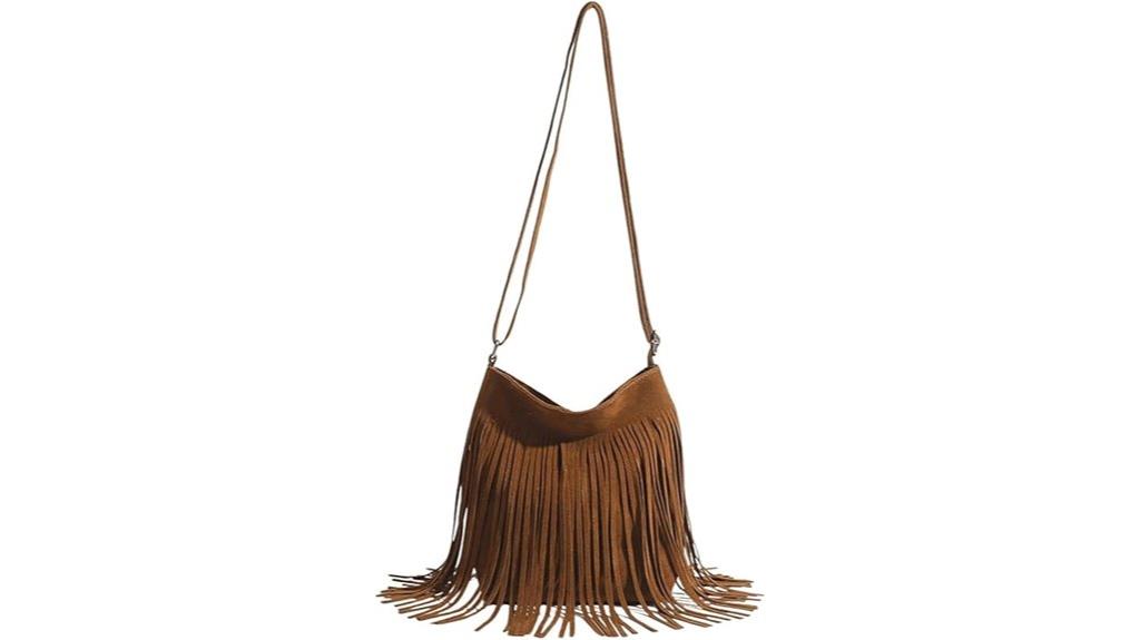 boho fringe shoulder bag