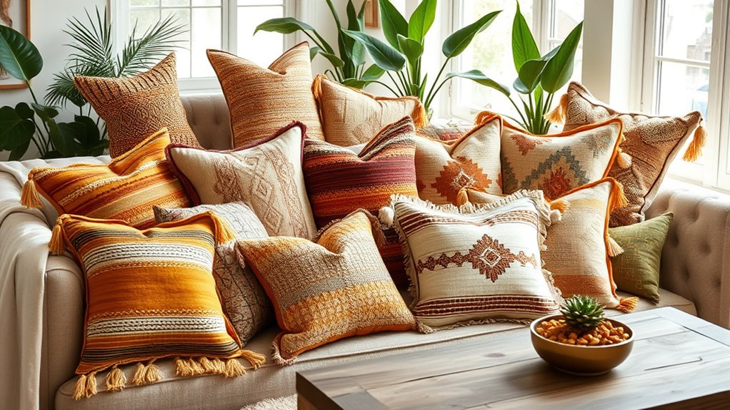 boho pillow covers collection