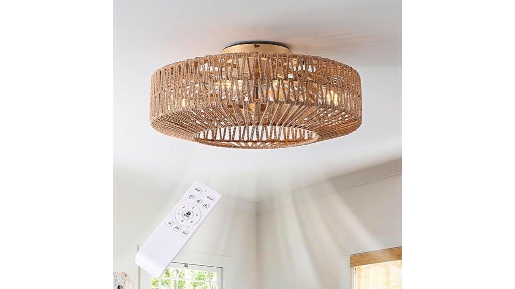 boho style caged fan