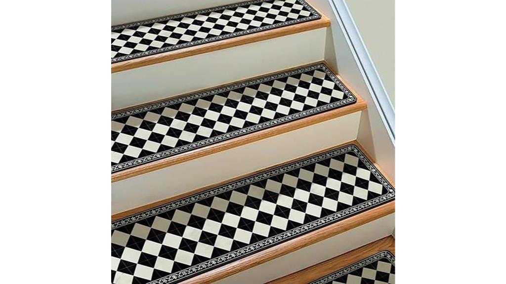 boho style stair treads
