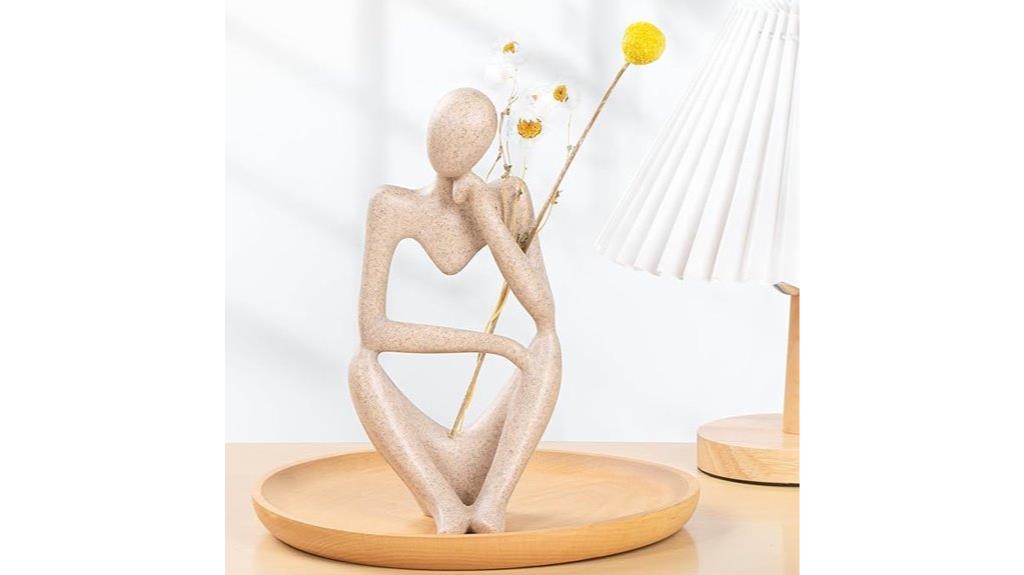 boho thinker abstract sculpture