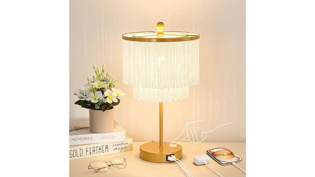 boho touch bedside lamp