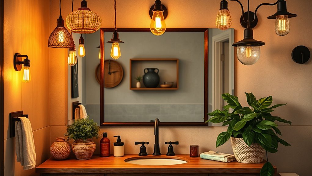 boho vanity lights collection