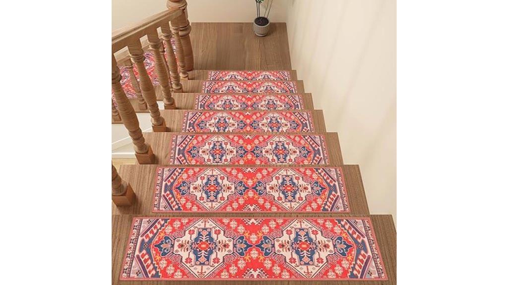 boho wooden step treads