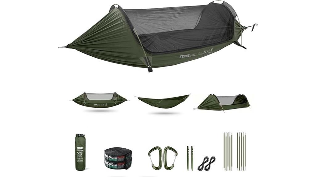 camping hammock with mosquito net