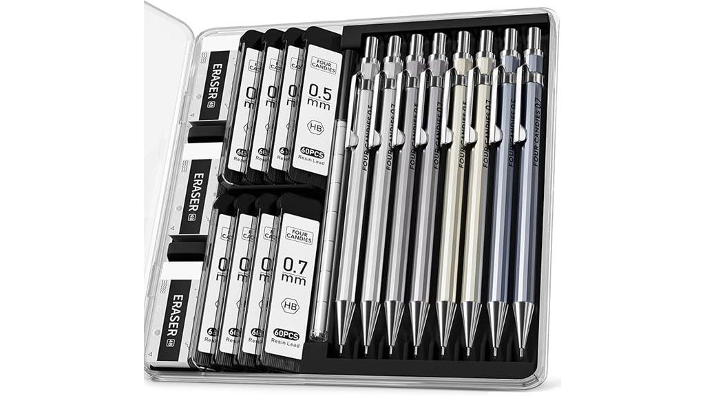 candy themed mechanical pencils