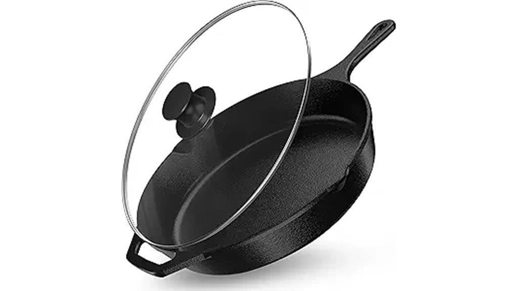 cast iron saute pan