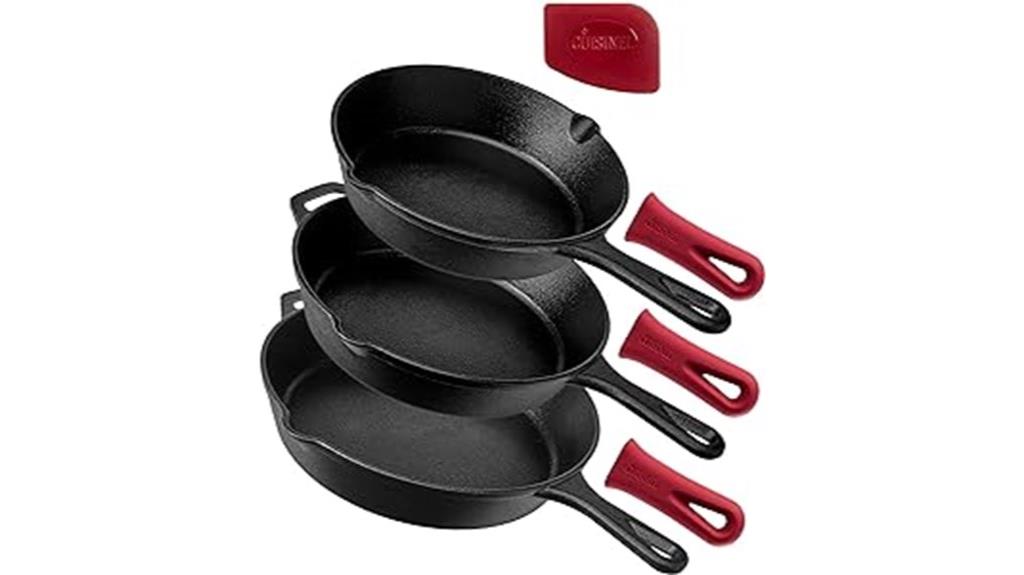 cast iron skillet set