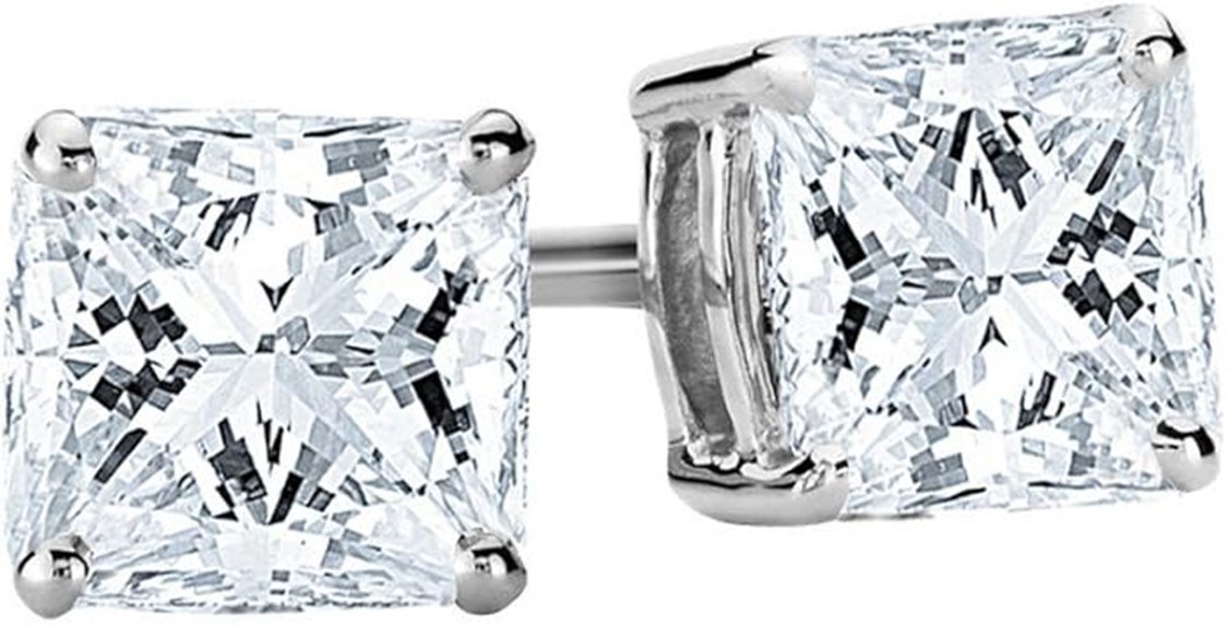 certified lab grown diamond earrings
