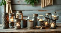 chic boho candle decor