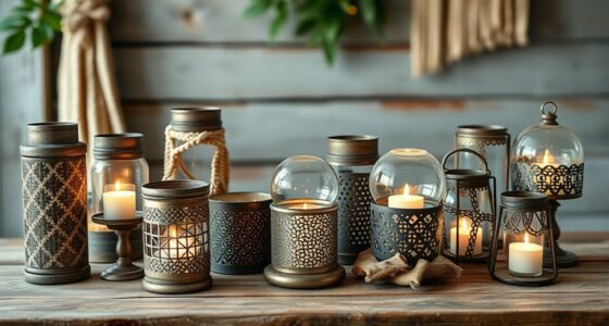 chic boho candle decor