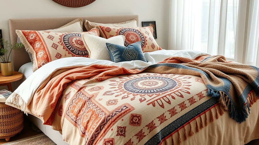 chic boho duvet sets