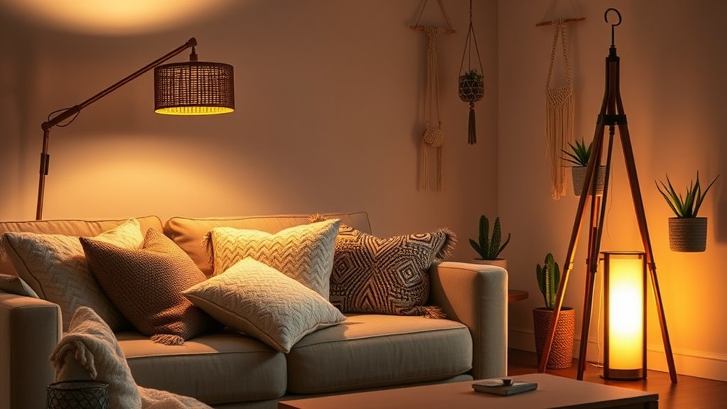 chic boho floor lamps