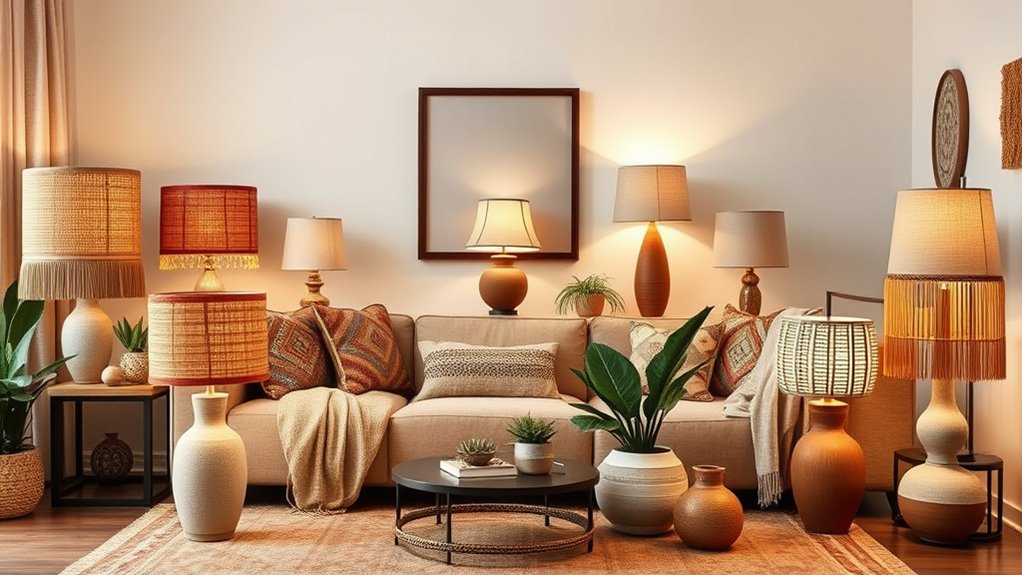 chic boho lamp selections