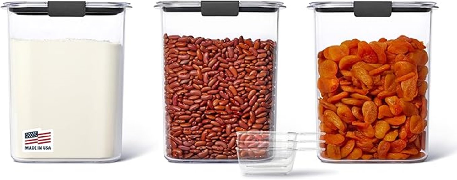 clear durable plastic containers