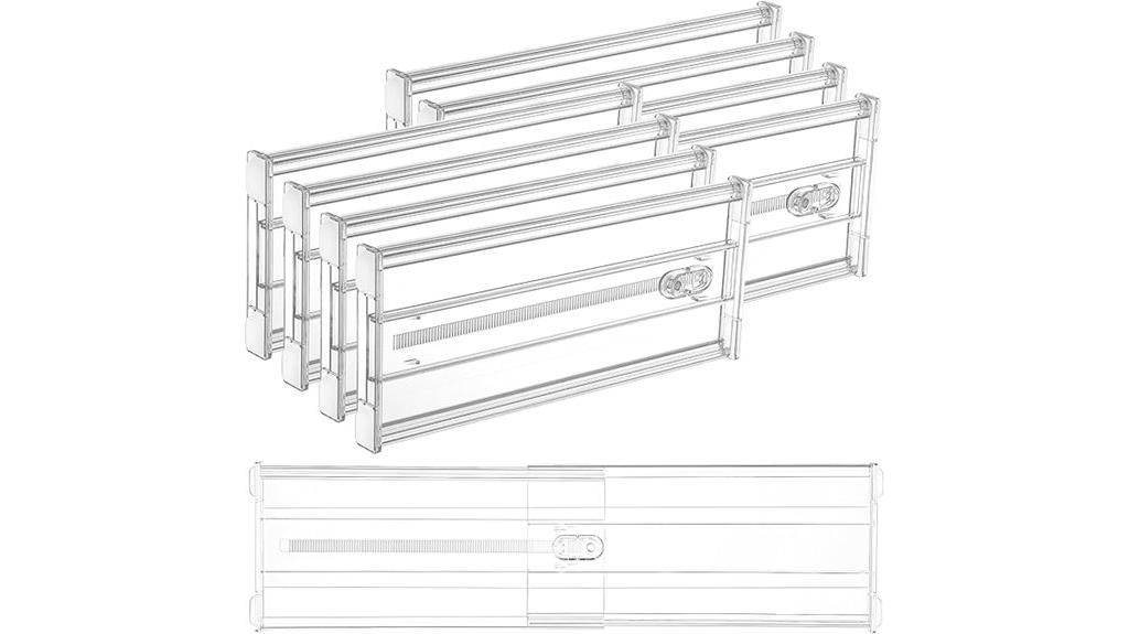 clothes drawer divider set