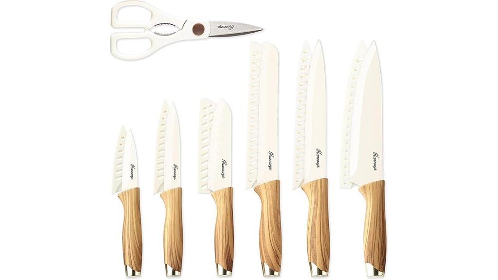 complete nonstick knife set
