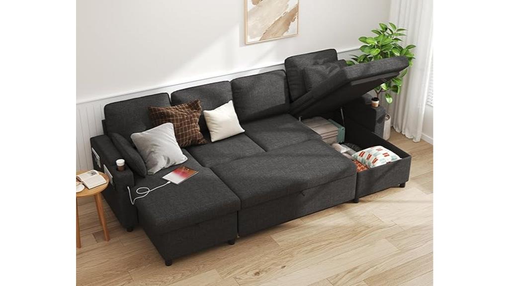 convertible sectional with storage