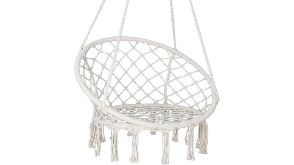 cotton rope swing chair