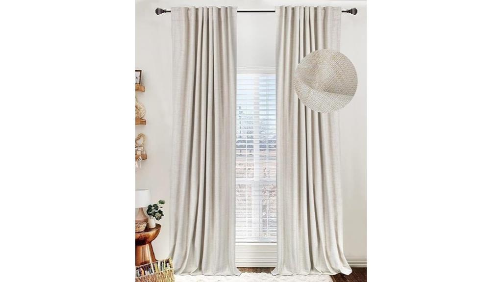 cream 84 inch blackout curtains