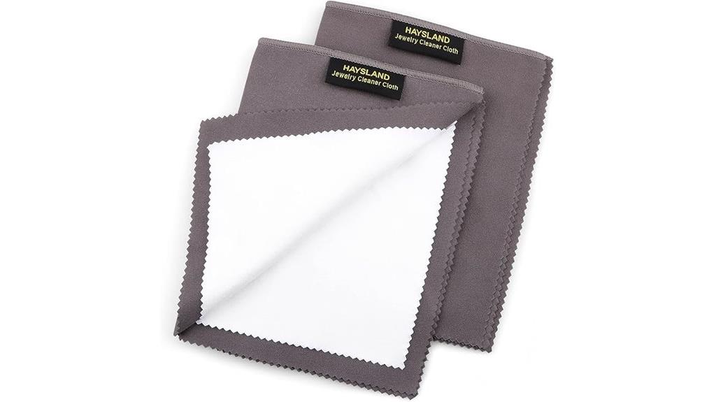 double sided cotton jewelry cloths