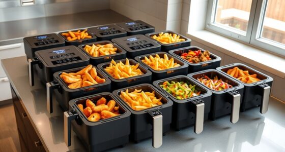 dual basket crispy air fryers