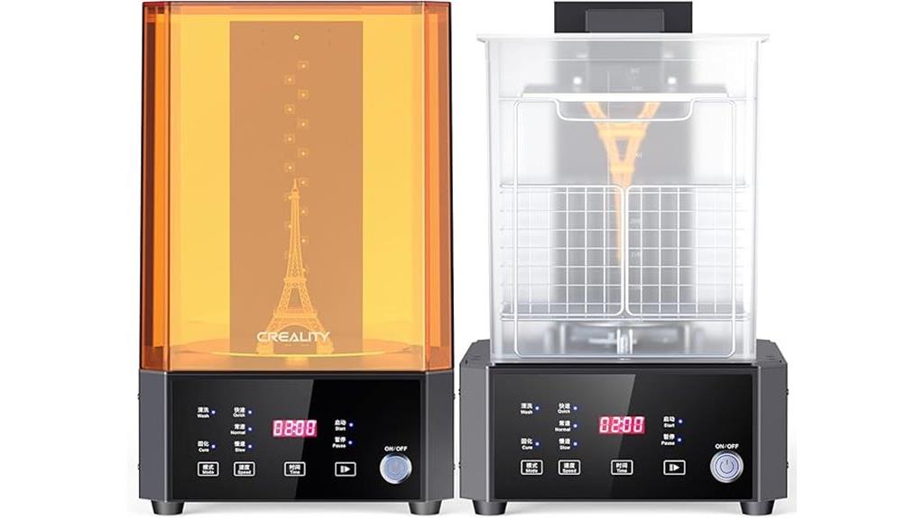 dual function wash cure station