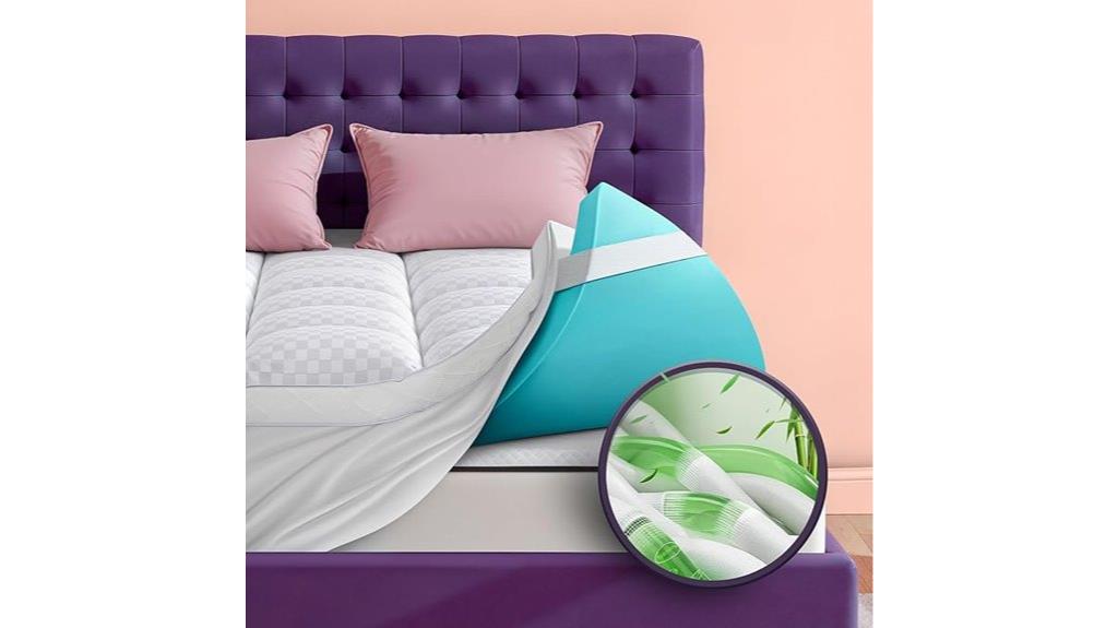 dual layer foam mattress topper