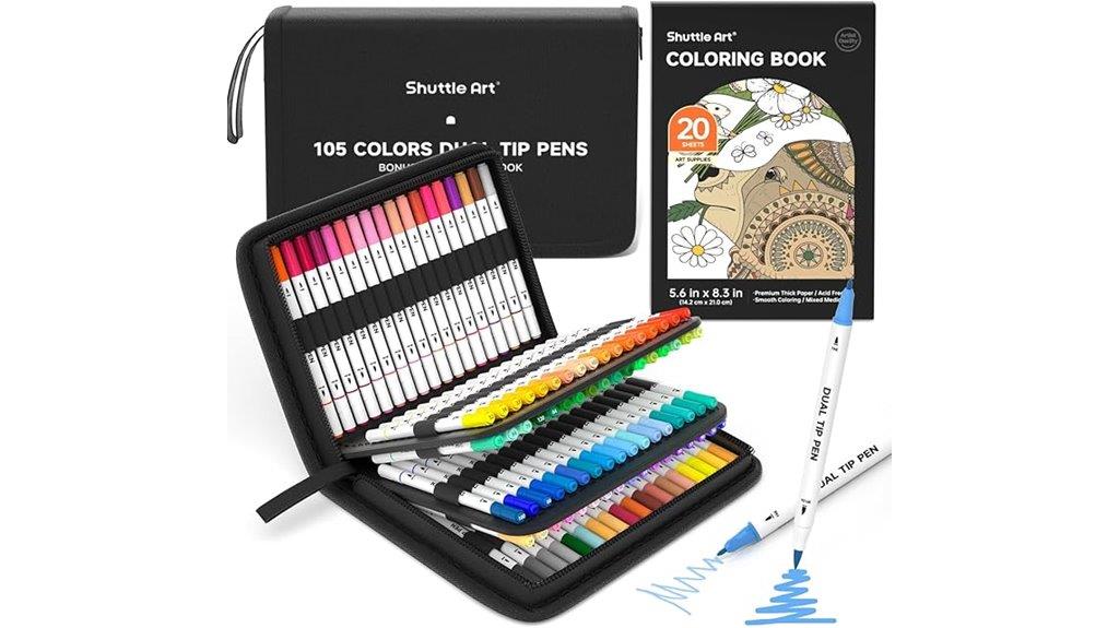 dual tip color marker set