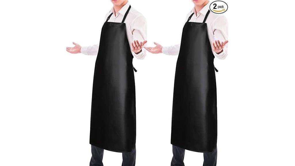 dual waterproof vinyl aprons
