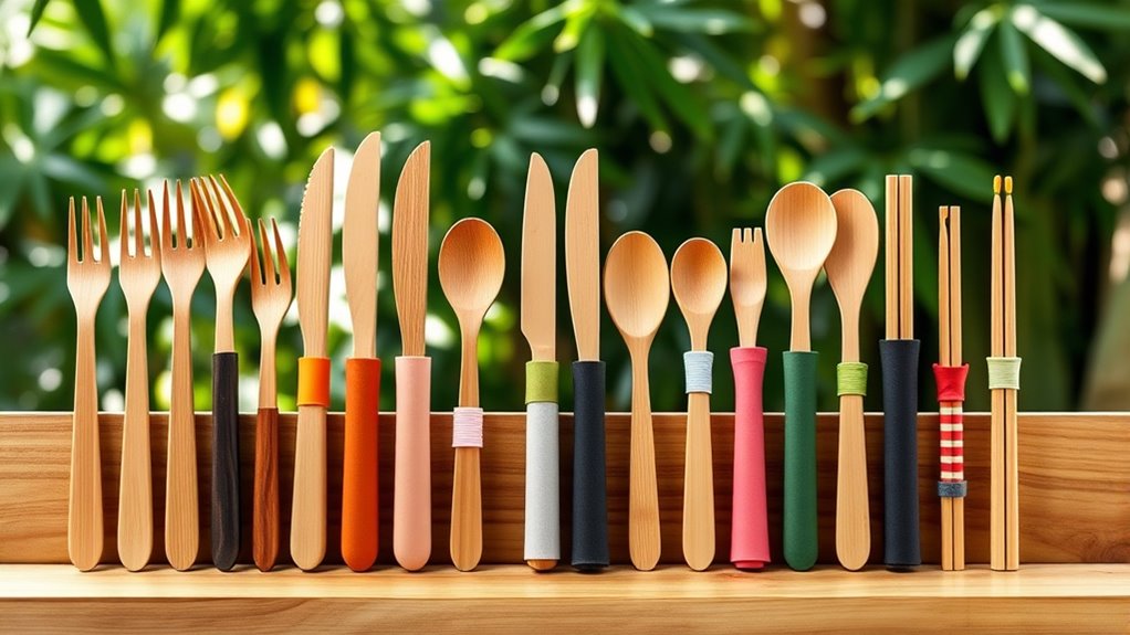 eco friendly bamboo utensil sets
