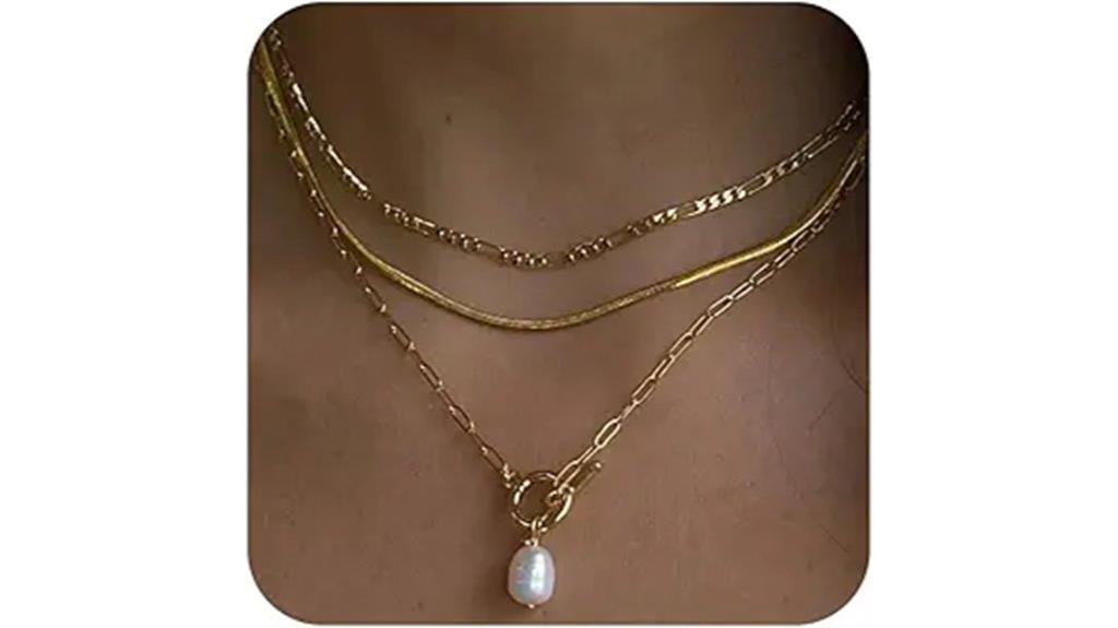 elegant layered coin necklaces