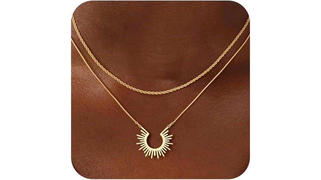 elegant layered jewelry