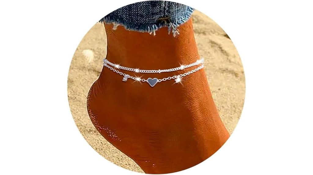 elegant silver anklet accessories
