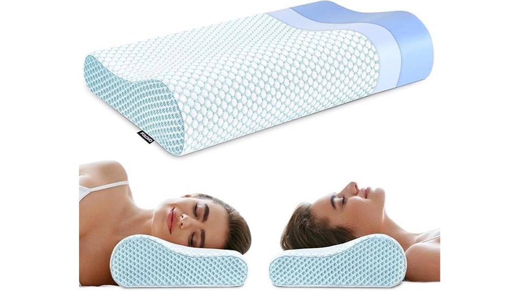 ergonomic memory foam pillow