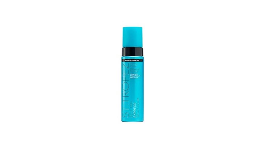 fast drying tanning mousse